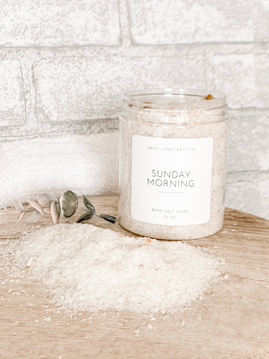 Sunday Morning Bath Salts 10 oz Jar